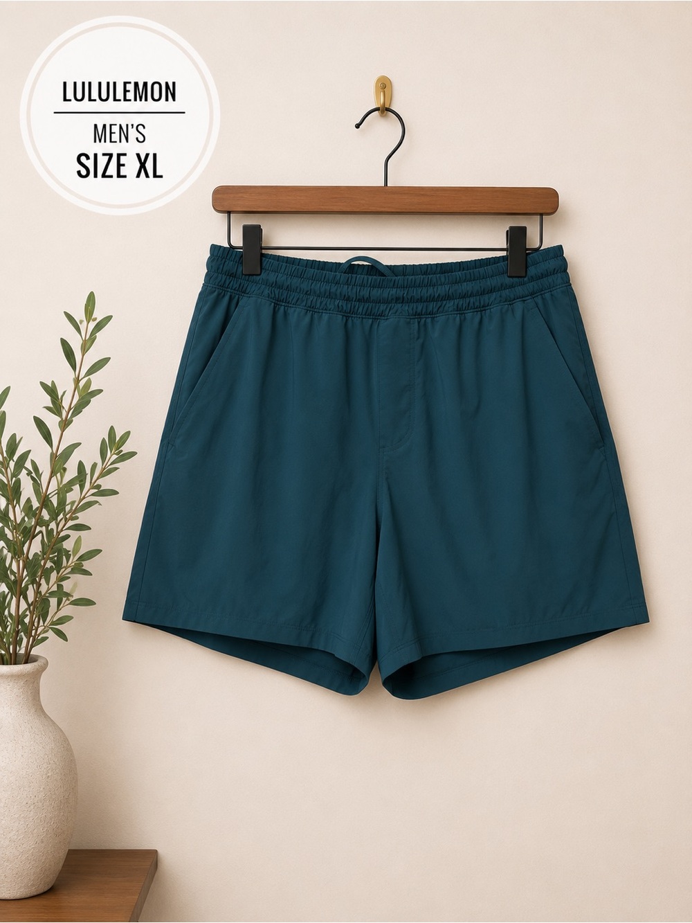 lululemon athletica Men’s Teal Athletic Shorts